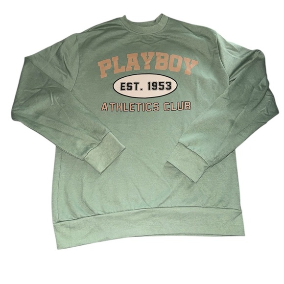 Playboy Green Sweatshirt - Picture 1 of 5